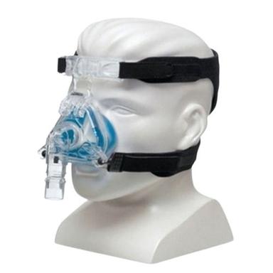 White 30 Db Noise Level Hospital Manual Full Face Nasal Plastic Cpap Mask 