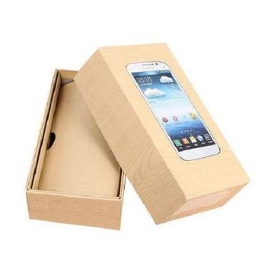 19 X 14.6 Cm Rectangular Matte Finished Corrugated Cell Phone Box 