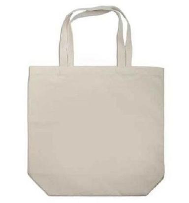 14 X19 Inch Lightweight Loop Handled Plain Cotton Vegetable Bag