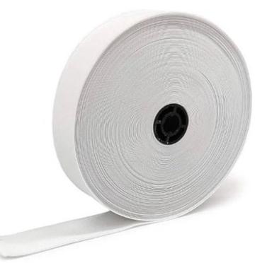White 30 Meter Plain Soft Cotton Yarn Stitching Elastic Tape For Garment