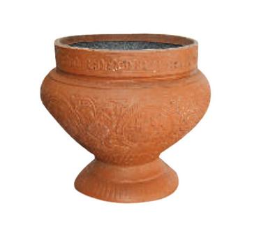 Round Shape Concrete Cement Color Coated Decorative Garden Flower Pot