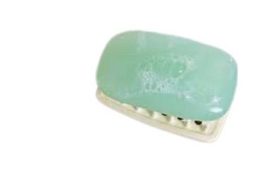 Skin-Friendly Rectangle Shape Middle Foam Green Bath Soap For Daily Use