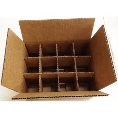 Brown Single Wall 3 Ply Kraft Paper Corrugated Partition Box
