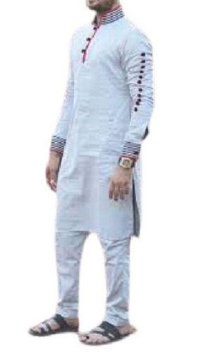 Automatic Mens Plain Full Sleeve Cotton Casual Wear Kurta