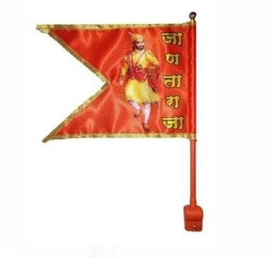 Red 6 X 4 Inches Light Weight Plastic Stand Printed Polyester Religious Flag 