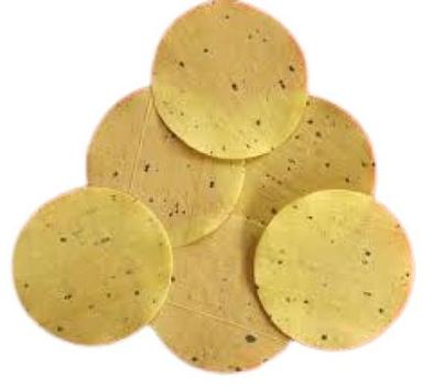 White A Grade Small Size Healthy Salty And Crispy Round Cumin Papad