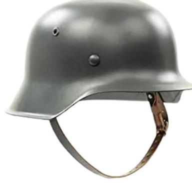Gray 2 Kilograms Rust Proof Open Face Ancient War Steel Helmet 