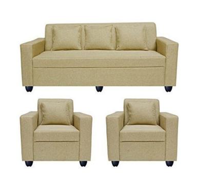 Modern Solid Wood And Leather Made Indoor Living Room Sofa Set No Assembly Required