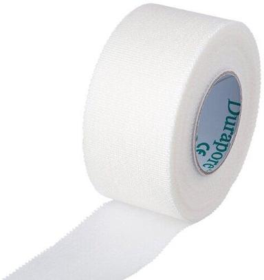 White 20 Meter 1.5 Mm Thick Single Sided Disposable Plain Paper Medical Tape