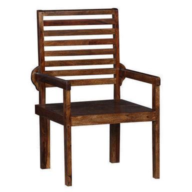 Black 22-25 Inches Wooden Chair For Living Room Use