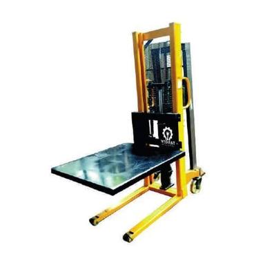 Mild Steel Two Wheels Manual Dye Hydraulic Platform Stacker