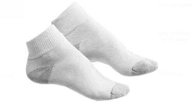 Quick Dry And Breathable Cotton Plain White Ladies Ankle Socks Elasticity: High