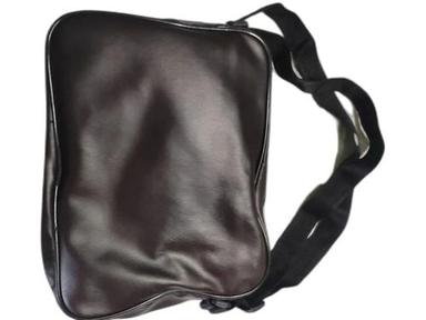 Black Zipper Top Light Weight Portable Strong Long-Lasting Rexine Shoulder Bag