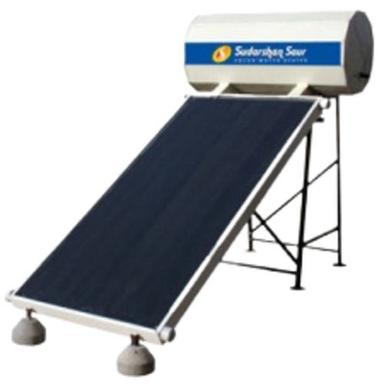 White And Blue 100 Lpd Free Standing Fpc Solar Water Heater System