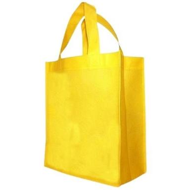  सादा पीला पीपी गैर बुना हुआ शॉपिंग बैग बैग का आकार: 10X14 इंच 