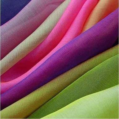 Blue Multi Coloured Pure Chiffon Silk Fabric Use For Occasion Apparel, Blouses, Duppata