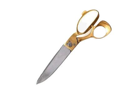 Silver And Golden 12 Inches Stainless Steel Right Hand Sewing Scissor For Fabric Cutting