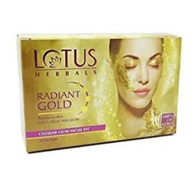 37 Gram Radiant Gold Cellular Glow Facial Kit For All Skin Types Color Code: Yellow