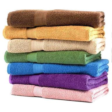 Multi Coloured Plain Cotton Turkish Terry Bath Towel Age Group: Adults