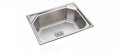 Polished And Rectangular Shape Stainless Steel Kitchen Sink Installation Type: Above Counter