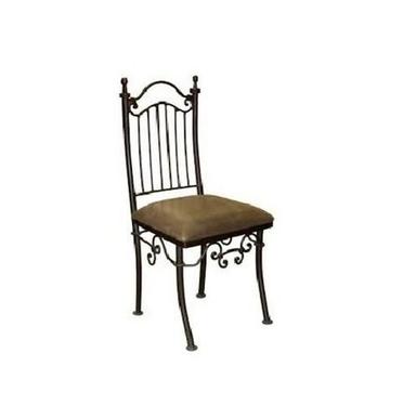 Brown Comfortable And Easy To Clean Antique Iron Chair For Dining Table