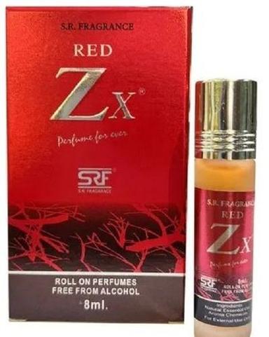 Red Zx 8 Ml Pocket Size Alcohol Free Rich Aroma Roll On Perfume