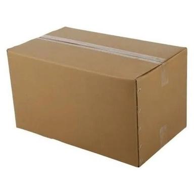 Brown Matt Finished Kraft Paper Rectangular Plain Corrugated Boxes