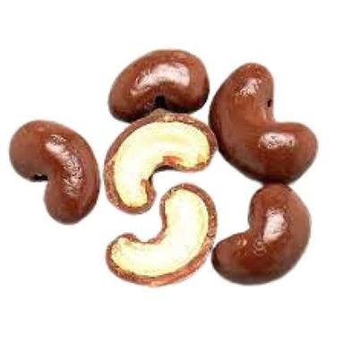 Brown Delicious Fiber And Calcium Solid Half Moon Shape Cashew Nut Chocolate