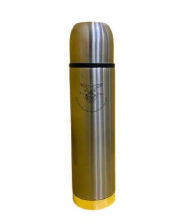 Silver 500 Ml Capacity Portable Screw Cap Stainless Steel Water Bottle