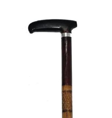 Wood Beautiful Natural Polished Wooden Walking Stick With Handle 