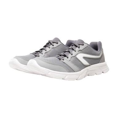 Grey With White Men Comfortable Soft Winter And Summer Oil Resistance Running Sports Shoe