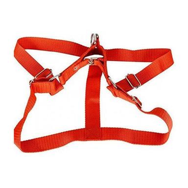 Orange Flexible Nylon Harness For Dogs 