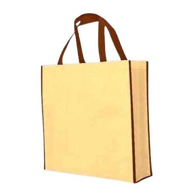 Yellow Rectangle Shape Customized Design D Cut Recyclable Paper Bags