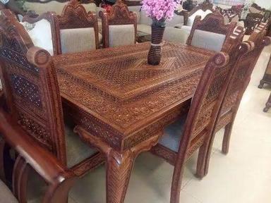 Handmade Wooden Dining Table Set 4 Seater