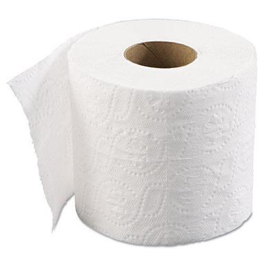 80 Gsm 2 Layer Plain White Toilet Tissue Paper Roll