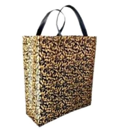 Black With Brown Printed Loop Handle Non Woven Fabric Bag Capacity: 2 Kg/Hr