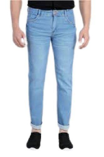 Men Straight Style Breathable Plain Pattern Slim Fit Denim Jeans  Age Group: >16 Years