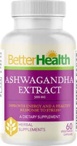 Vegetarian By Doctor Recommendation Ashwagandha Herbal Extract Capsule Age Group: For Adults