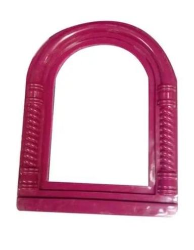 Pink Portable Plastic Framed Handmade Wall-Mounted Glass Wall Mirror