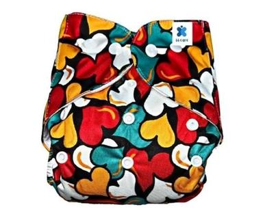 Multicolour 1-4 Inches Soft Water Absorbent Cotton Cloth Diaper For 1 To 4 Years Babies
