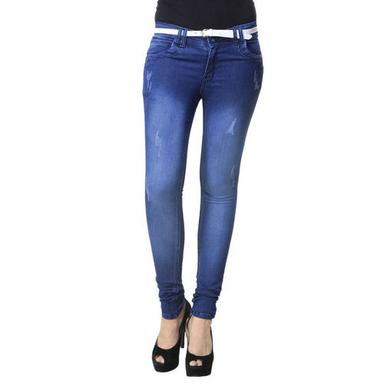 Ladies Skinny Fit Faded Denim Jeans For Casual Wear Grade: Pharmaceutical