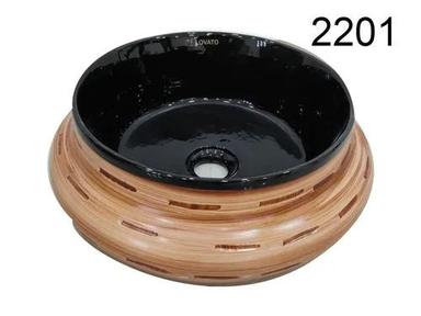 Round Shape Ceramic Table Top Wash Basin For Home And Hotel