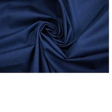 Light In Weight Knitted Technic Basic Texture Plain Blue Cotton Fabric