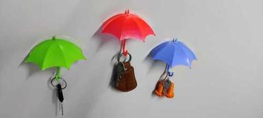 Multi Color Umbrella Design Key Plastic Hanger For Home Decoration