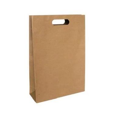 Brown 12 X 16 Inches Max Load 2 Kg Disposable Plain Kraft D Cut Paper Bags