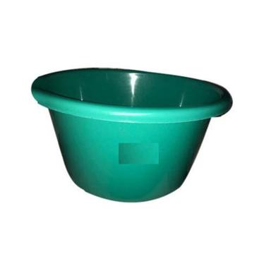 Dark Green Circular Plain Light Weight Chip Resistant Pvc Plastic Tub For Commercial Use