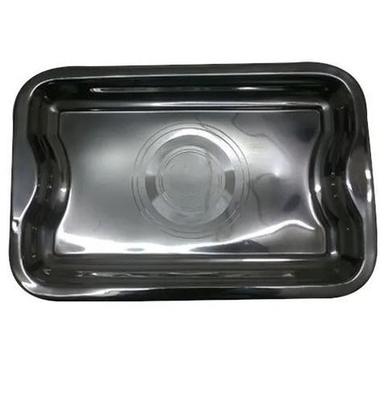Lightweight Rectangular Stainless Steel Serving Tray For Home, Hotel