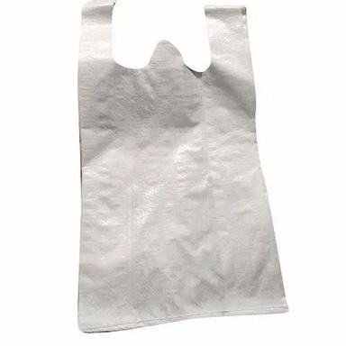  शॉपिंग के उपयोग के लिए डब्ल्यू कट व्हाइट प्लेन एचडीपीई बैग