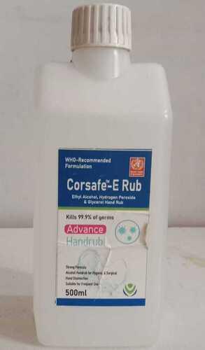 Blue Corsafe Advance Alcohol Based Hand Rub Sanitizer With Refreshing Fragrance, 500 Ml