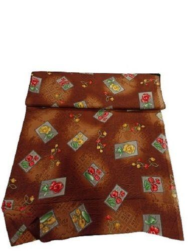 Brown 90 Meter And 30 G/M3 Density Hand Washable Printed Georgette Fabric